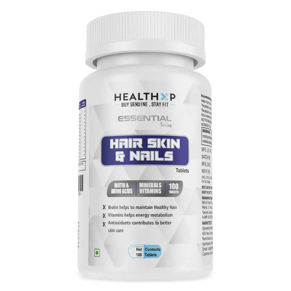 HealthXP Hair Skin & Nails,  100 tablet(s)  Unflavoured