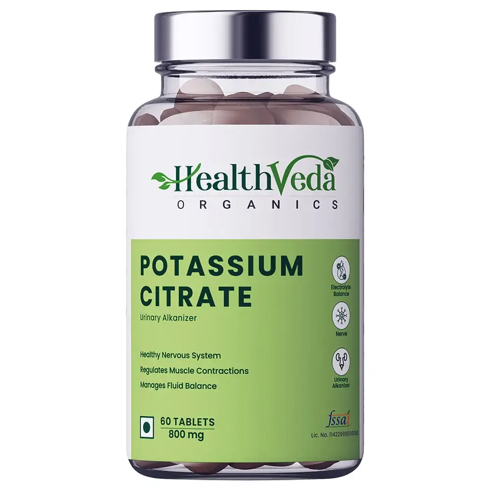 Health Veda Organics Potassium Citrate,  60 tablet(s)