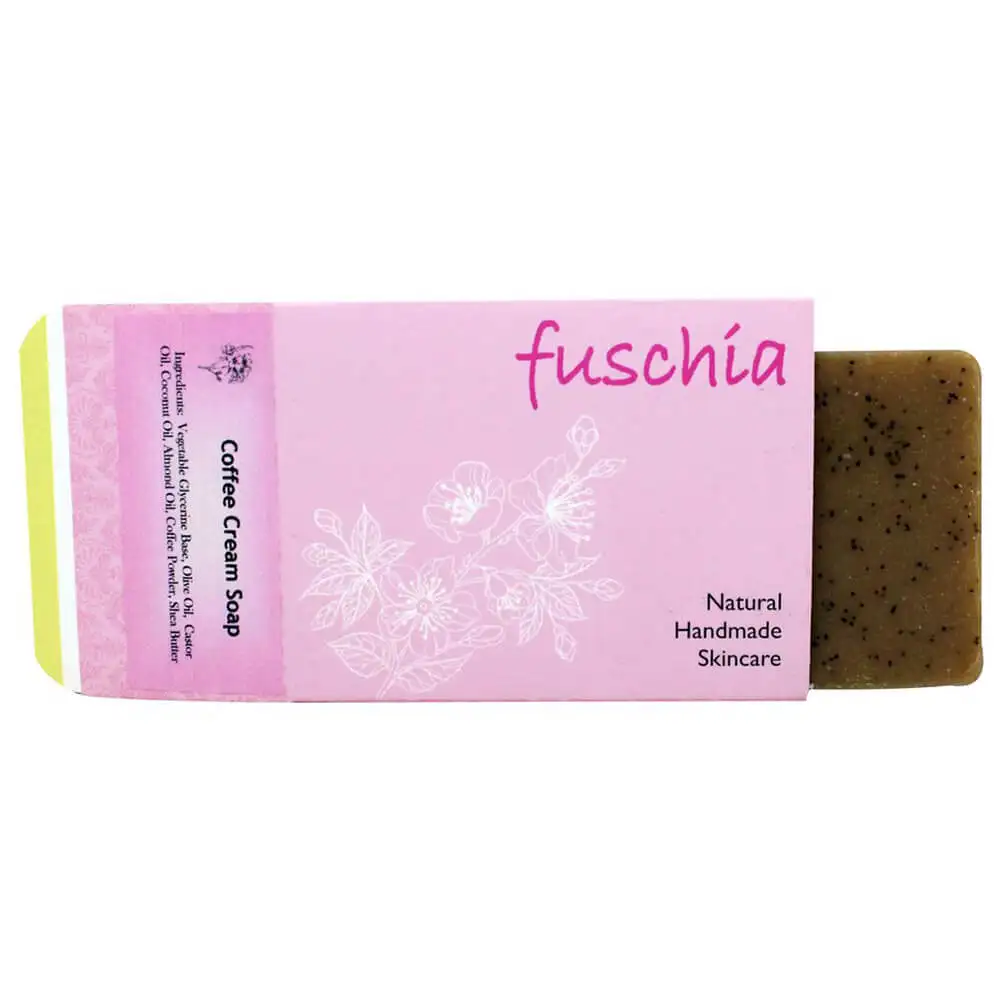 Fuschia Coffee Cream Natural Handmade Herbal Soap,  100 g  for All Skin Types