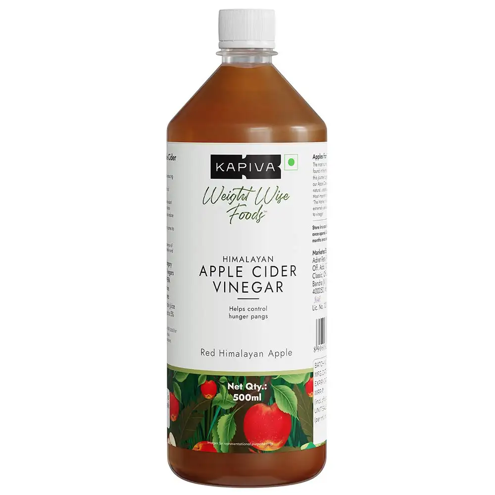 Kapiva Apple Cider Vinegar (Aids Weight Loss),  0.5 L  Unflavoured