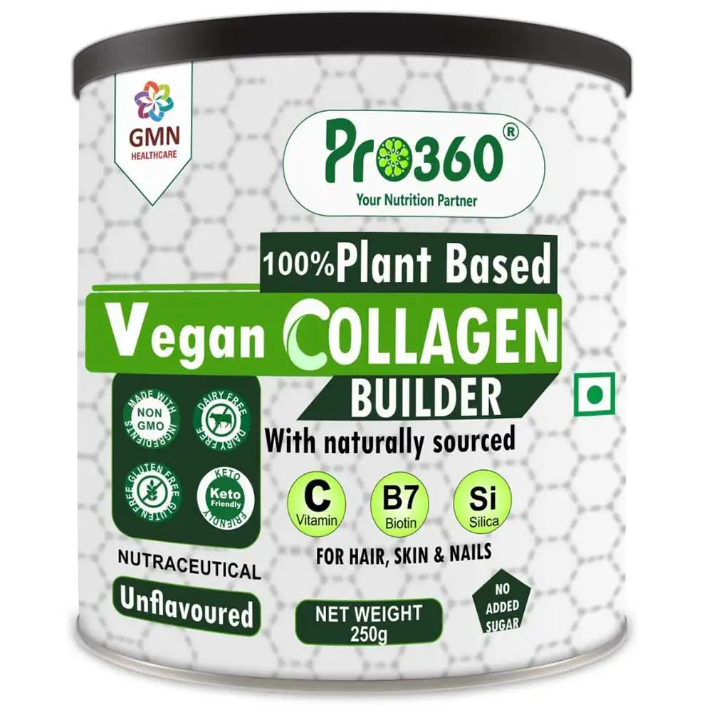 PRO360 100% Plant Based Vegan Collagen Builder,  250 g  Unflavoured