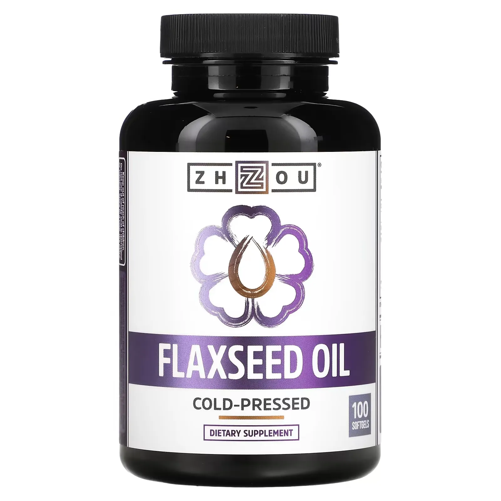 Flaxseed Oil, Cold-Pressed, 100 Softgels