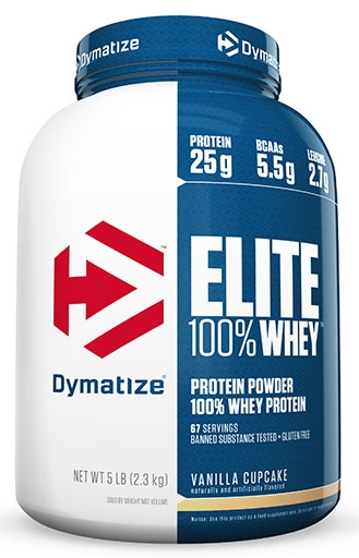 Dymatize Elite Whey Protein, Vanilla Cupcake, 5lb 