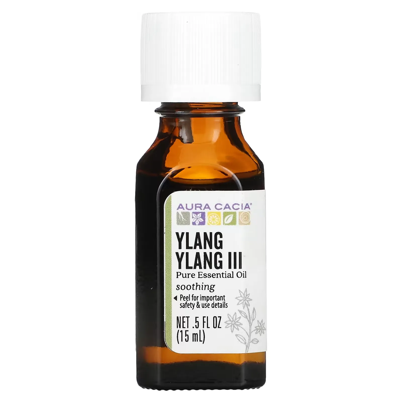 Pure Essential Oil, Ylang Ylang III, 0.5 fl oz (15 ml)