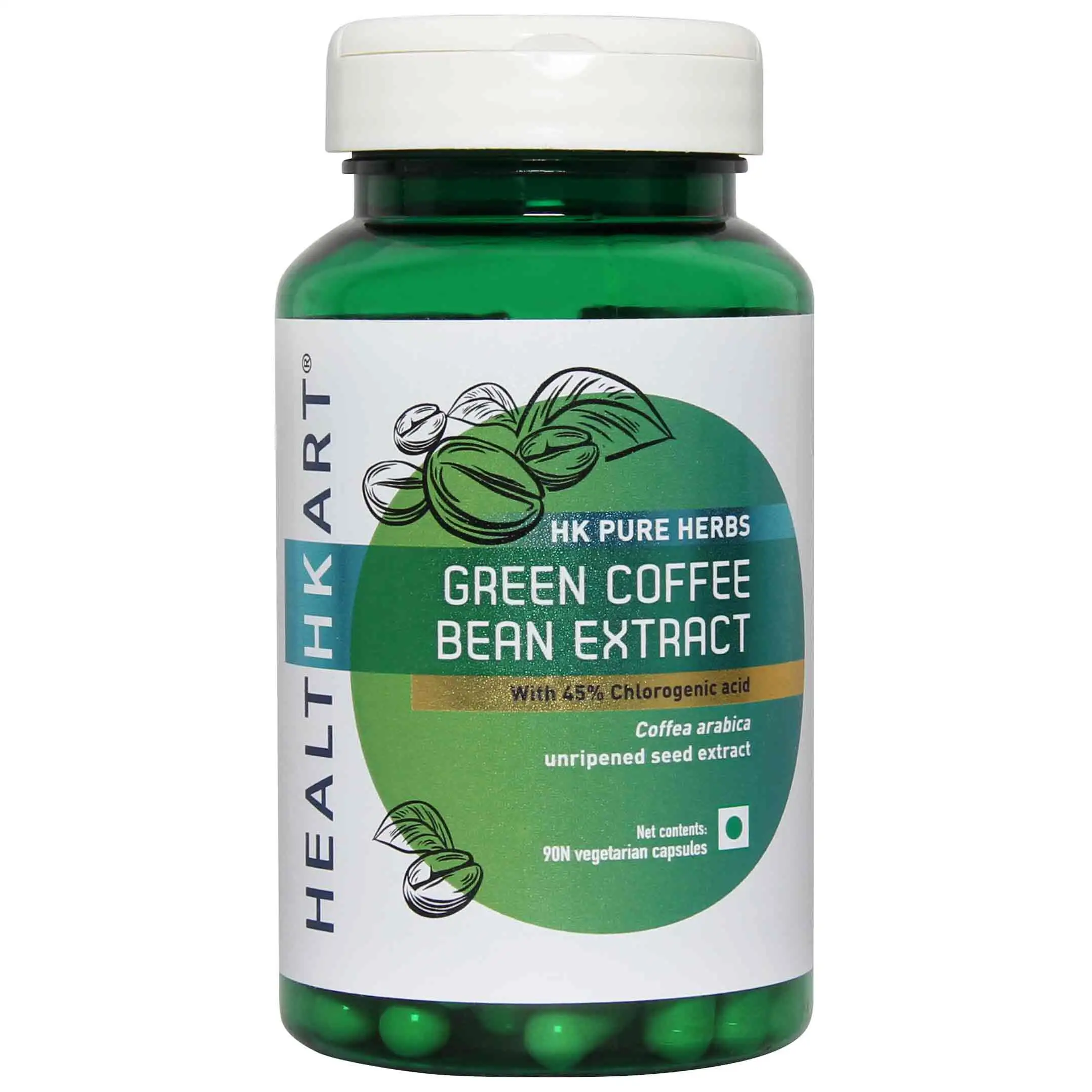 Healt Green Coffee Bean Extract,  90 capsules