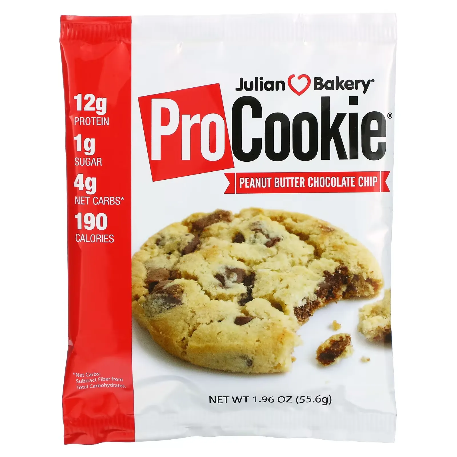 Pro Cookie, Peanut Butter Chocolate Chip, 1.96 oz (55.6 g)