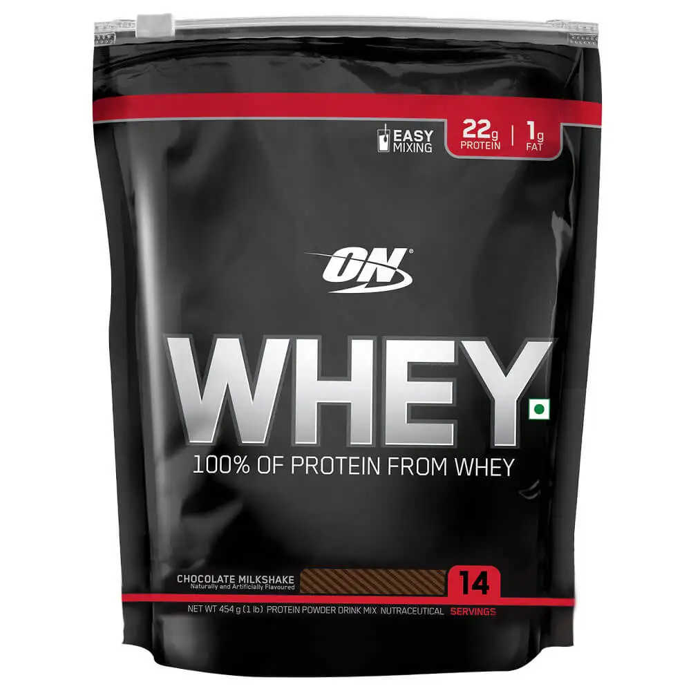 ON (Optimum Nutrition) 100% Whey Protein,  1 lb  Chocolate Milkshake