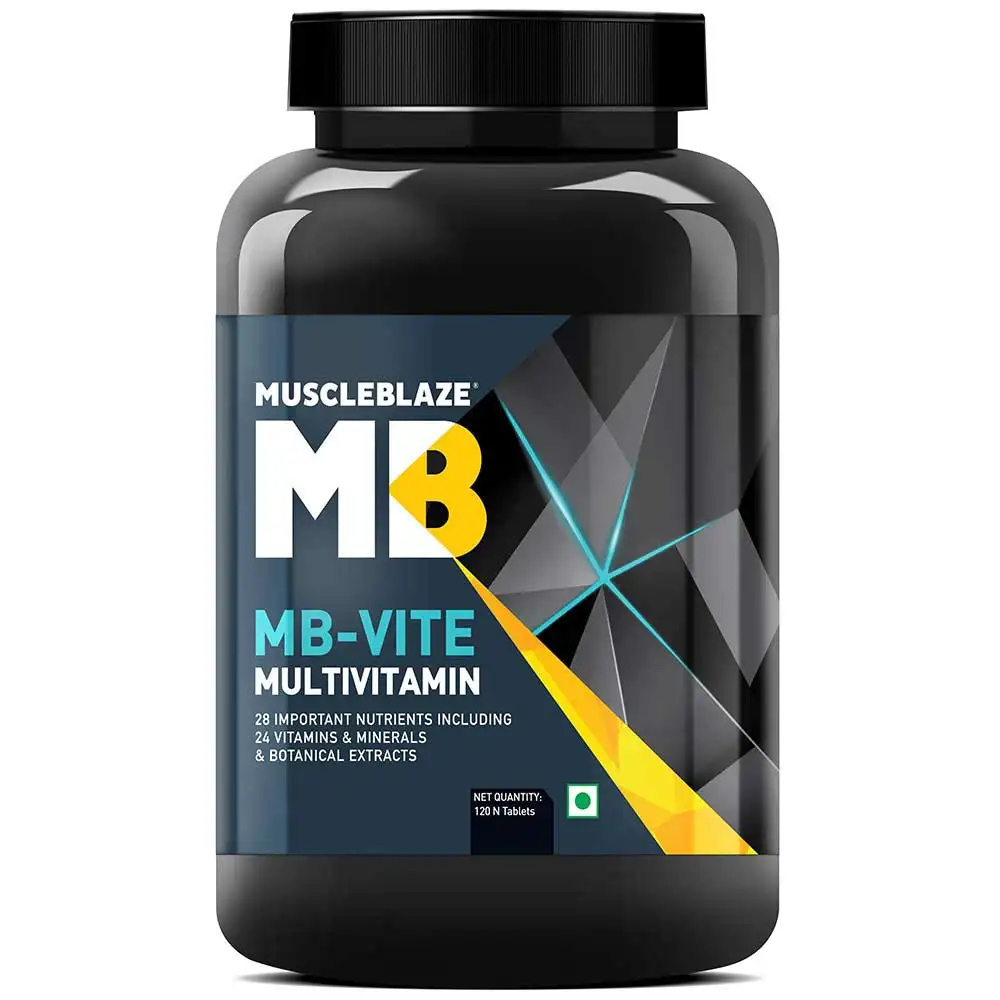 MuscleBlaze MB-VITE Multivitamin OP,  120 tablet(s)  Unflavoured