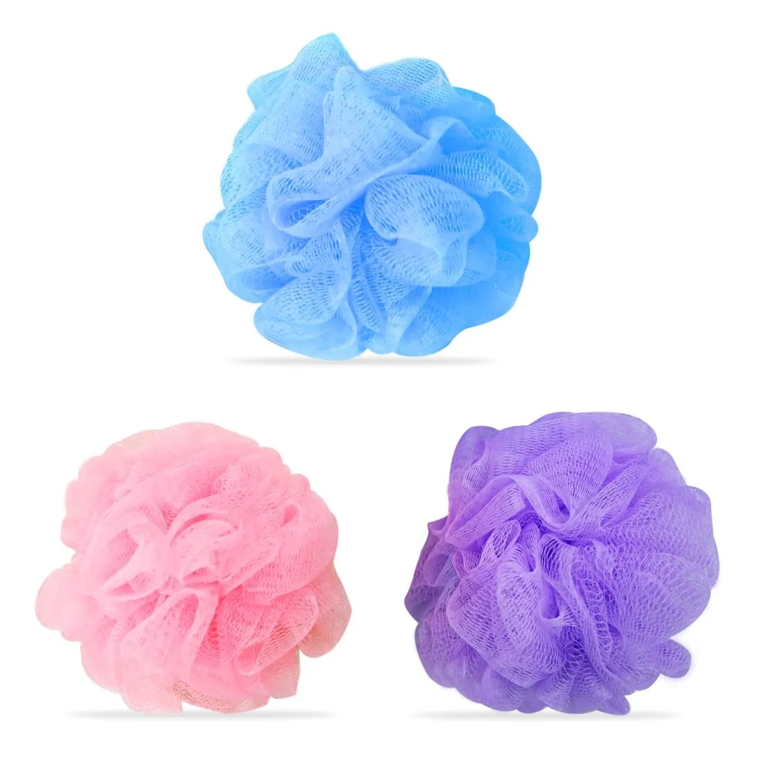 GUBB Exfoliating Loofah - Soft Mesh With Multiple Layers of Fibrous Matrix, Pack of 3