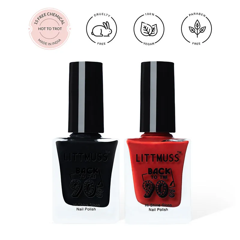 Littmuss Hot To Trot Back To The 90's Hi-shine Gloss Nail Polish Combo