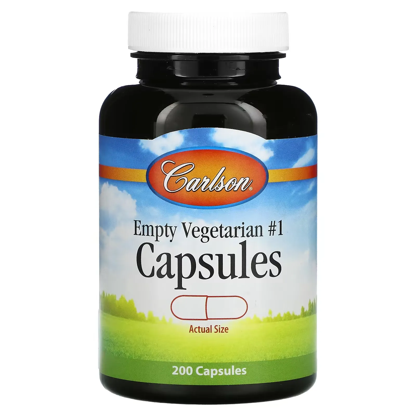 Empty Vegetarian #1 Capsules, 200 Capsules