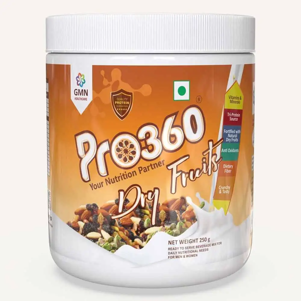 PRO360 Dry Fruits Nutritional Beverage Mix,  0.55 lb  Natural