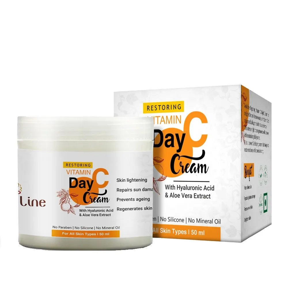 Vedic Line Vitamin C Day Cream with Hyaluronic Acid & Aloe Vera Extract