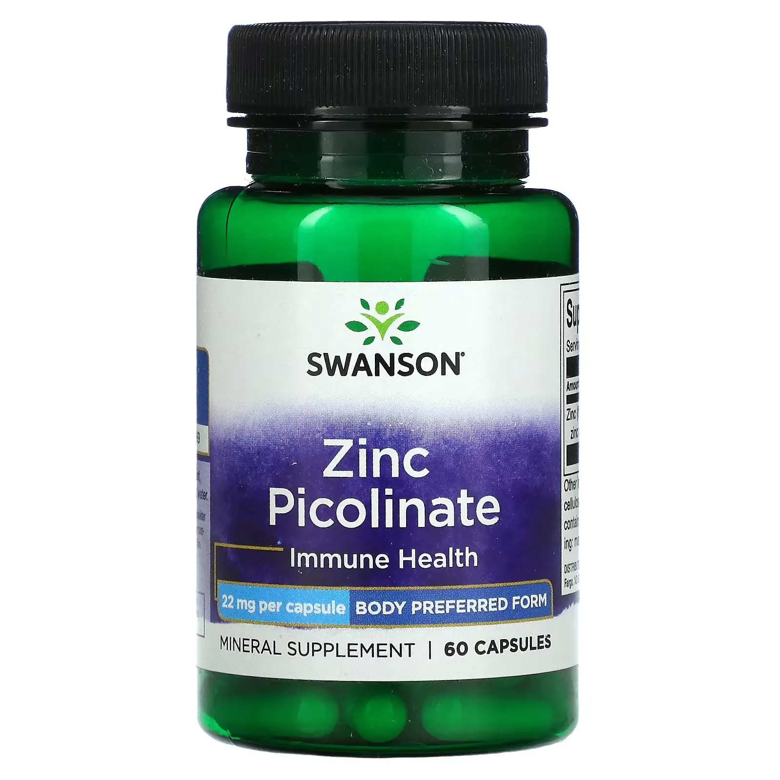 Zinc Picolinate, 22 mg, 60 Capsules