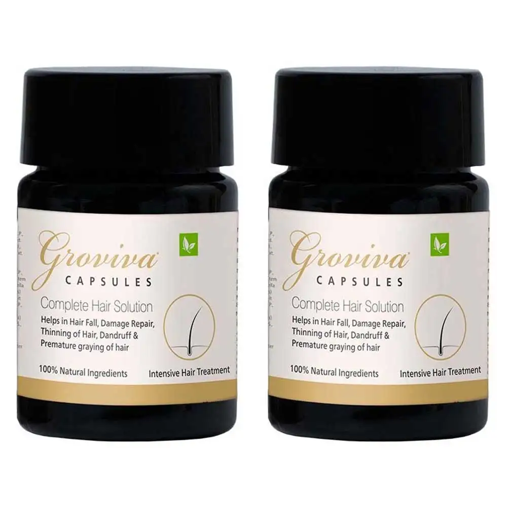 Groviva Complete Hair Solution (Pack of 2),  10 capsules