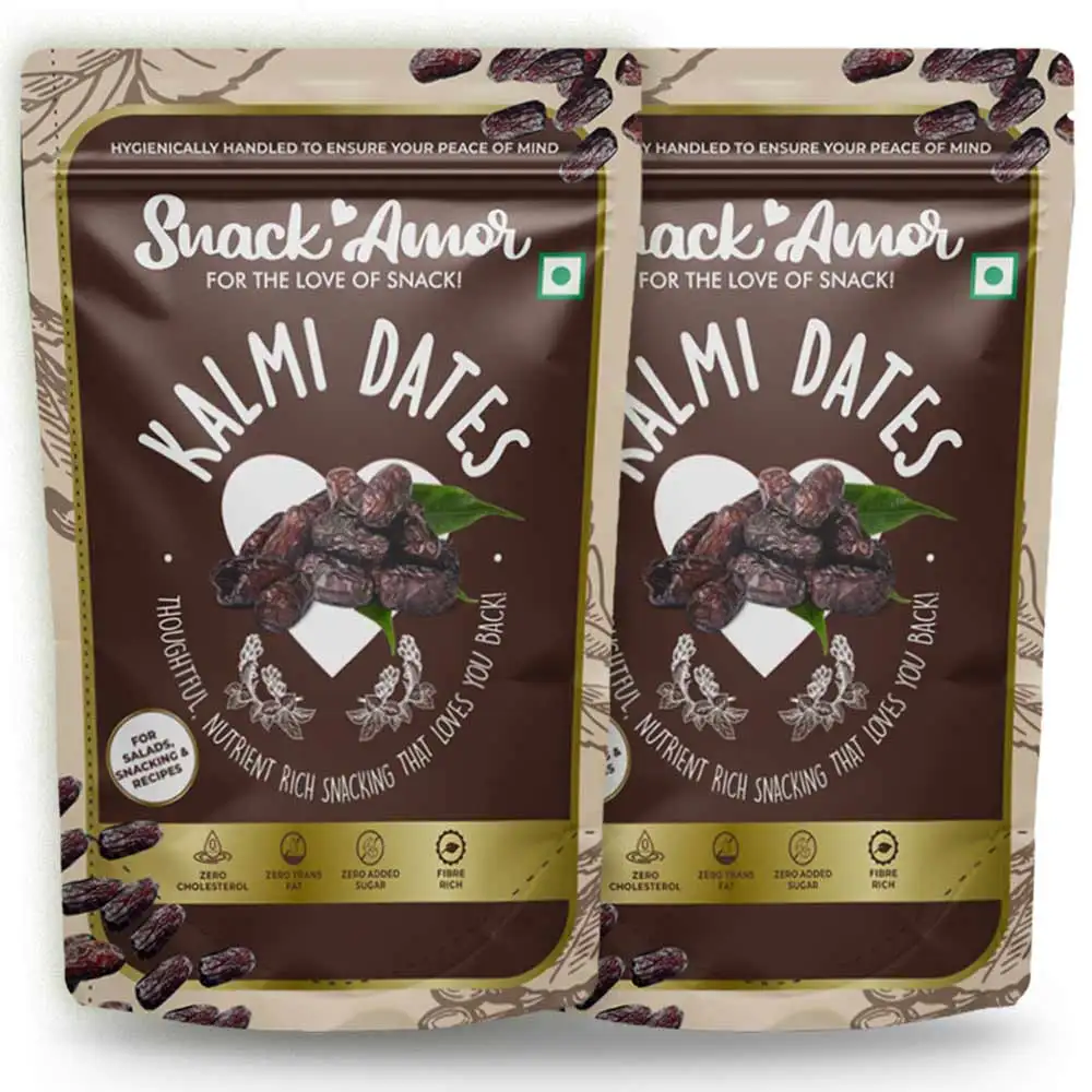 SnackAmor Kalmi Dates,  250 g  Unflavoured (Pack of 2)