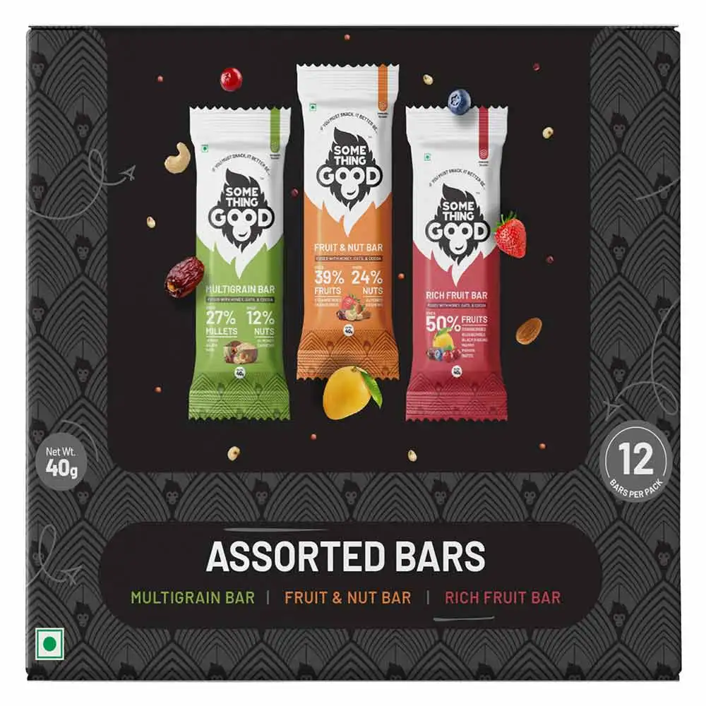 Something Good Assorted Bar,  12 bar(s)  Fused with Honey, Oats & Cocoa