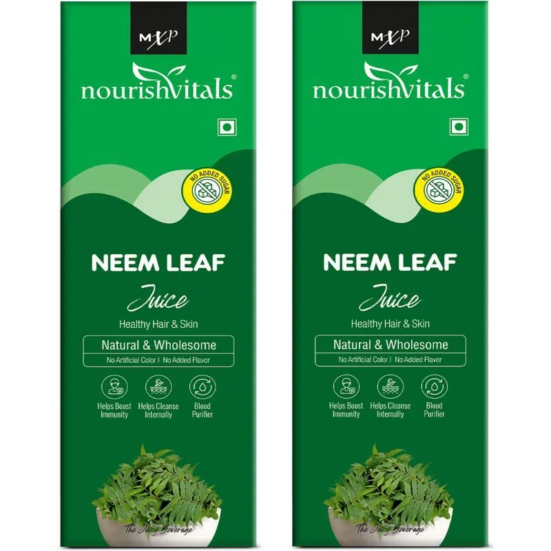 NourishVitals Neem Leaf Juice Natural & Wholesome, For Healthy Hair & Skin