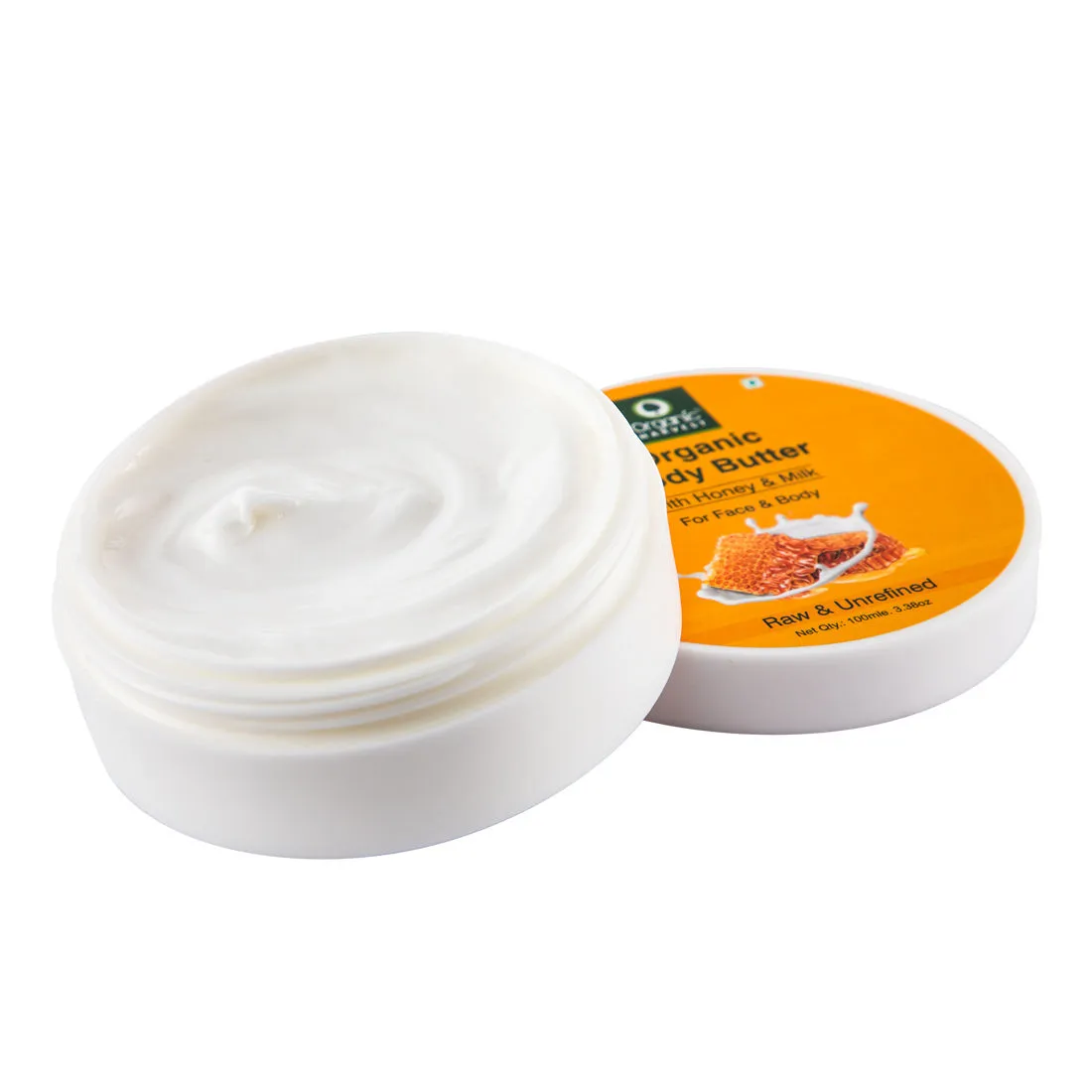 Organic Harvests Body Butter Cream With Honey & Milk- For Face And Body