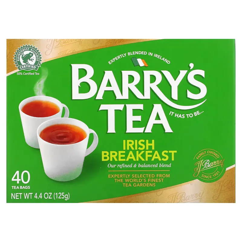 Irish Breakfast Tea, 40 Tea Bags, 4.40 oz (125 g)