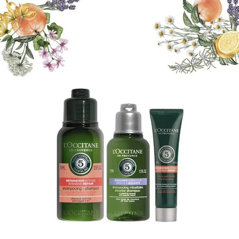 L'Occitane Balance & Colour Treated Hair Care Starter Set