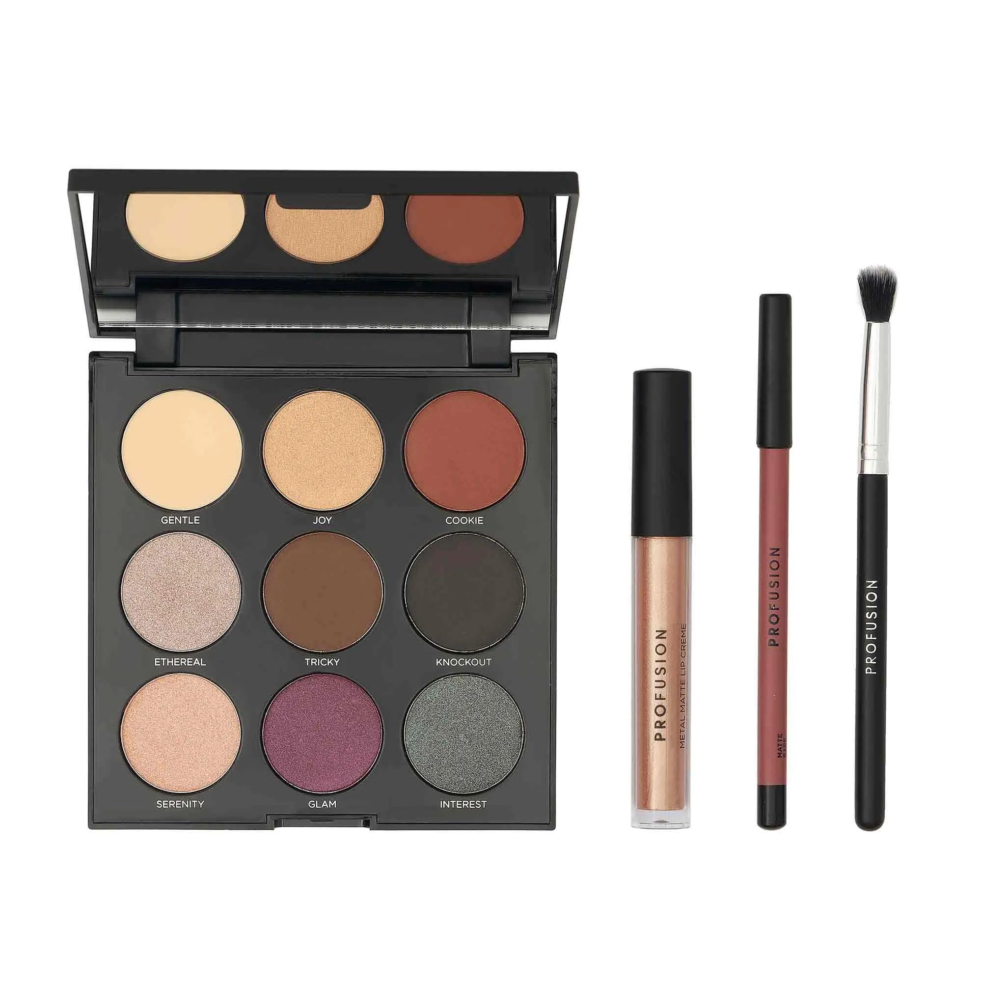 Profusion Cosmetics Mixed Metals Eyes & Lips - Glam Set