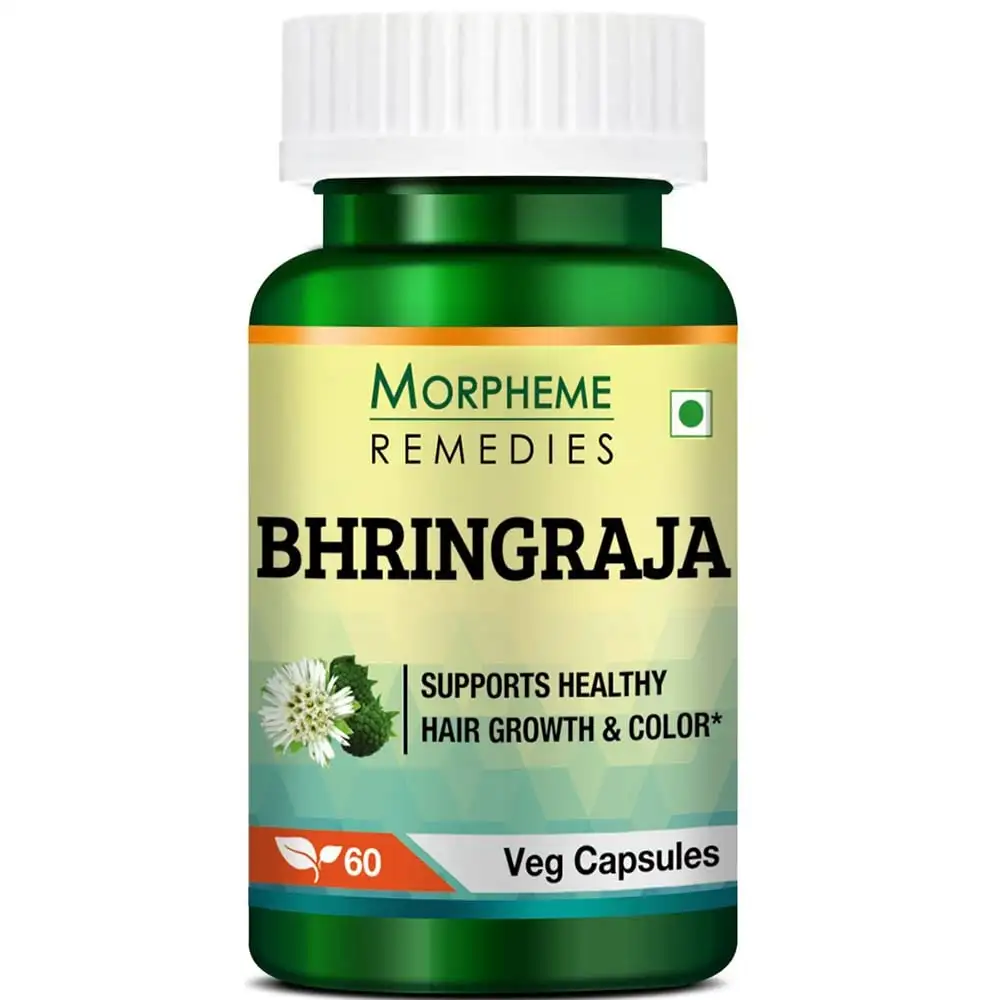 Morpheme Remedies Bhringraja ( 500 mg),  60 veggie capsule(s)