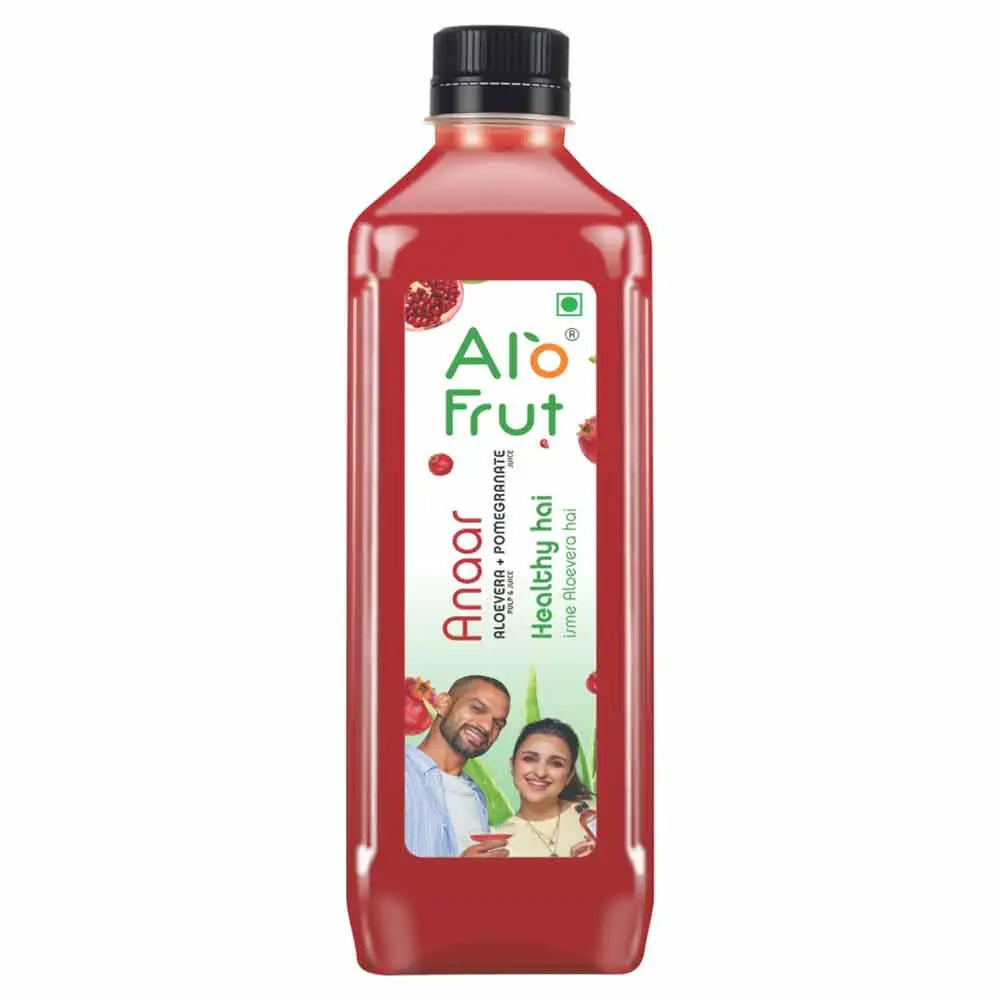 Alo Frut Anaar Aloevera Juice,  0.200 L  Anaar (Pack of 48)