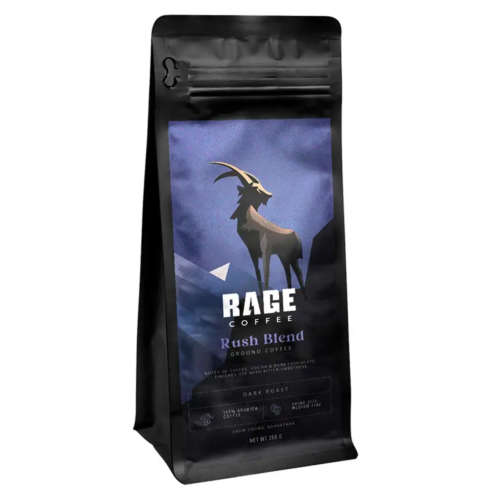 Rage Coffee Rush Blend Ground Coffee,  250 g  Aeropress (Medium Fine)