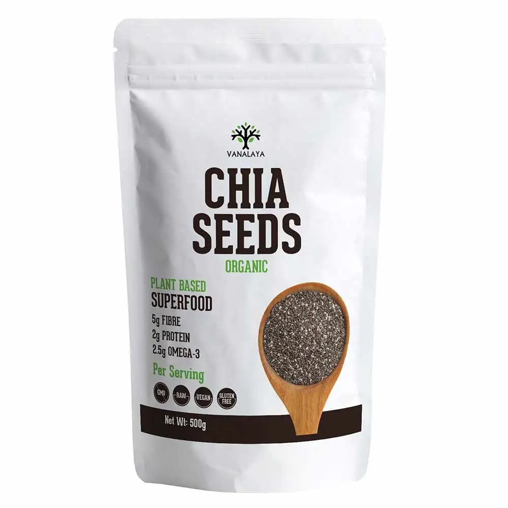 Vanalaya Chia Seeds,  500 g  Unflavoured