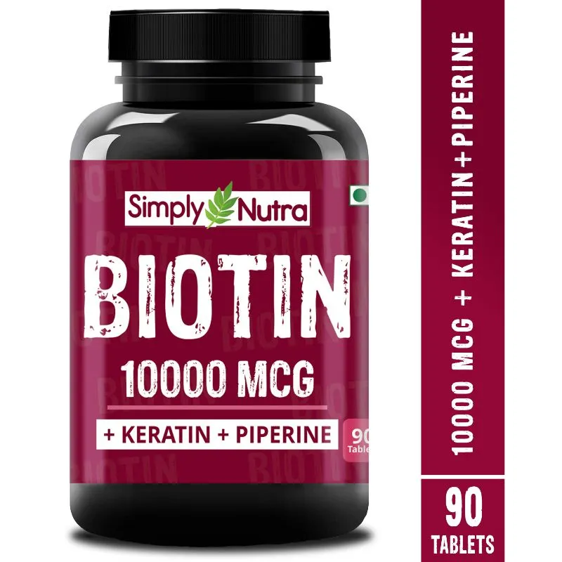 Simply Nutra Biotin 10000mcg Tablets