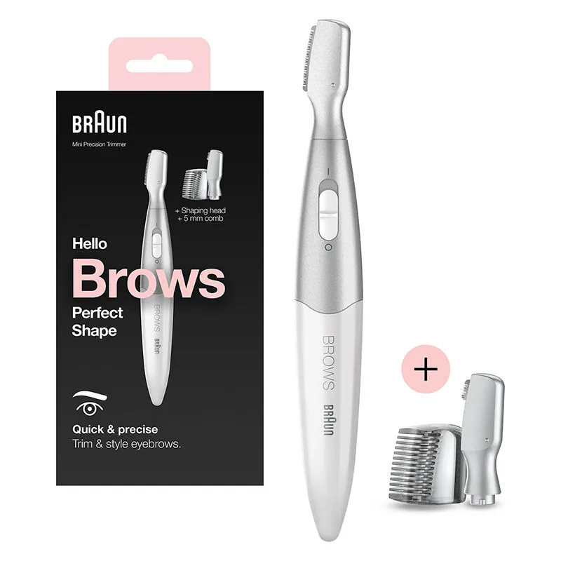 Braun Eyebrow Trimmer, Brow Trimming, Styling And Shaping For Women, Facial Hair Removal For Women