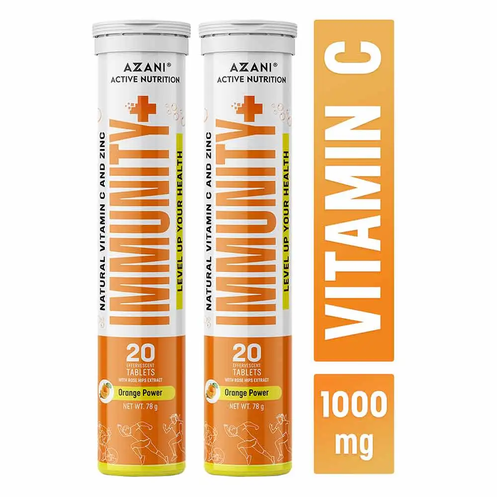 Azani Active Nutrition Immunity Booster Orange (Pack of 2),  20 tablet(s)