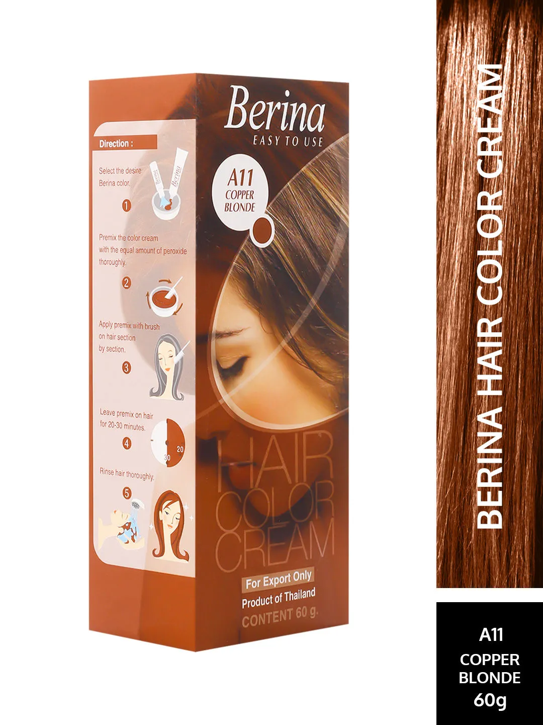 Berina Hair Color Cream - Copper Blonde