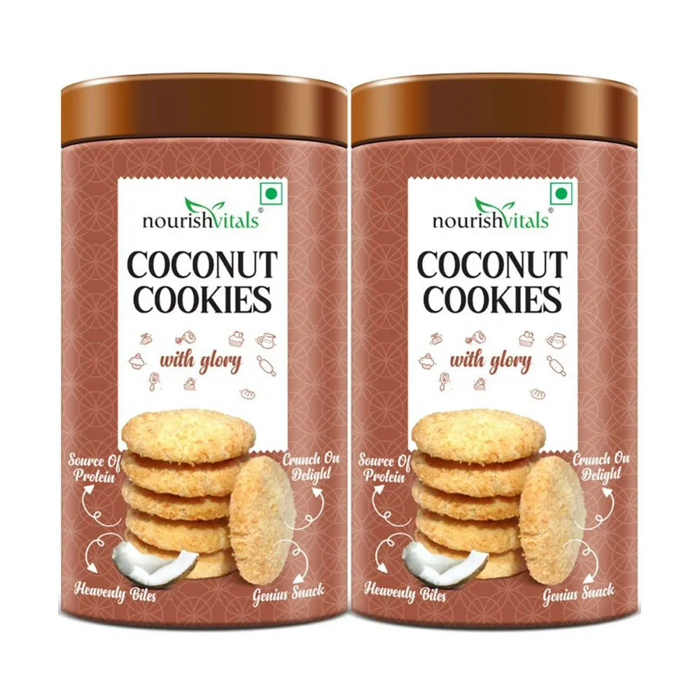 Nourish Vitals Cocount Cookies - Pack Of 2