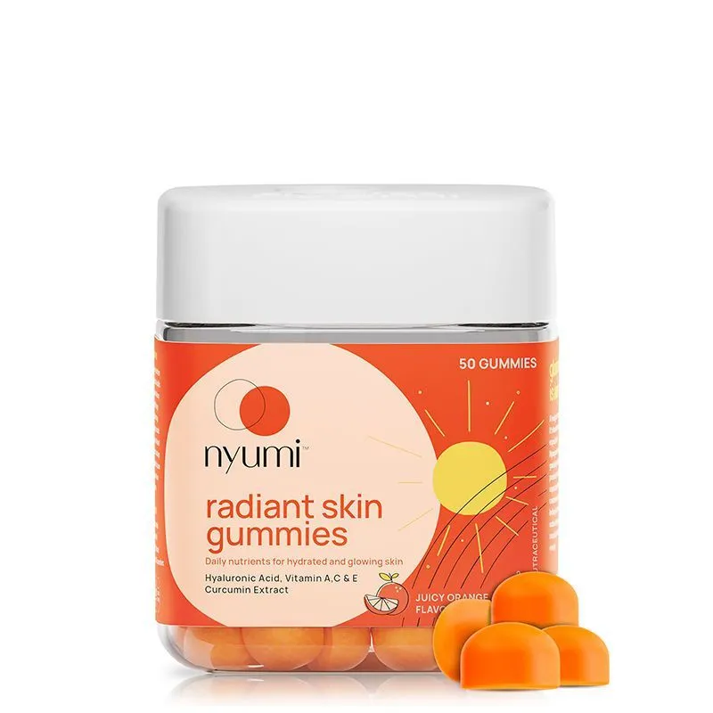 Nyumi Radiant Skin Gummies with Curcumin and Hyaluronic Acid