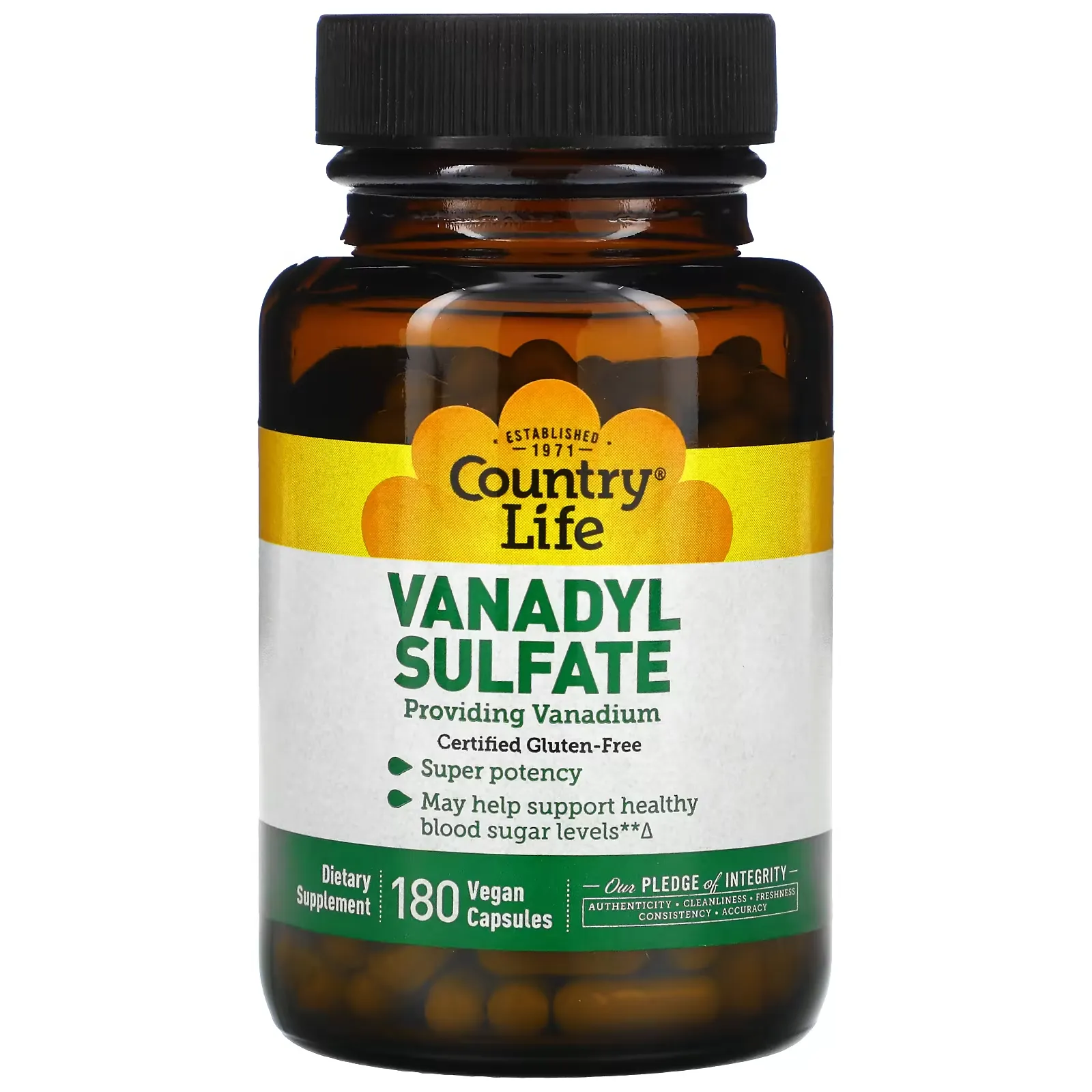 Vanadyl Sulfate, 180 Vegan Capsules