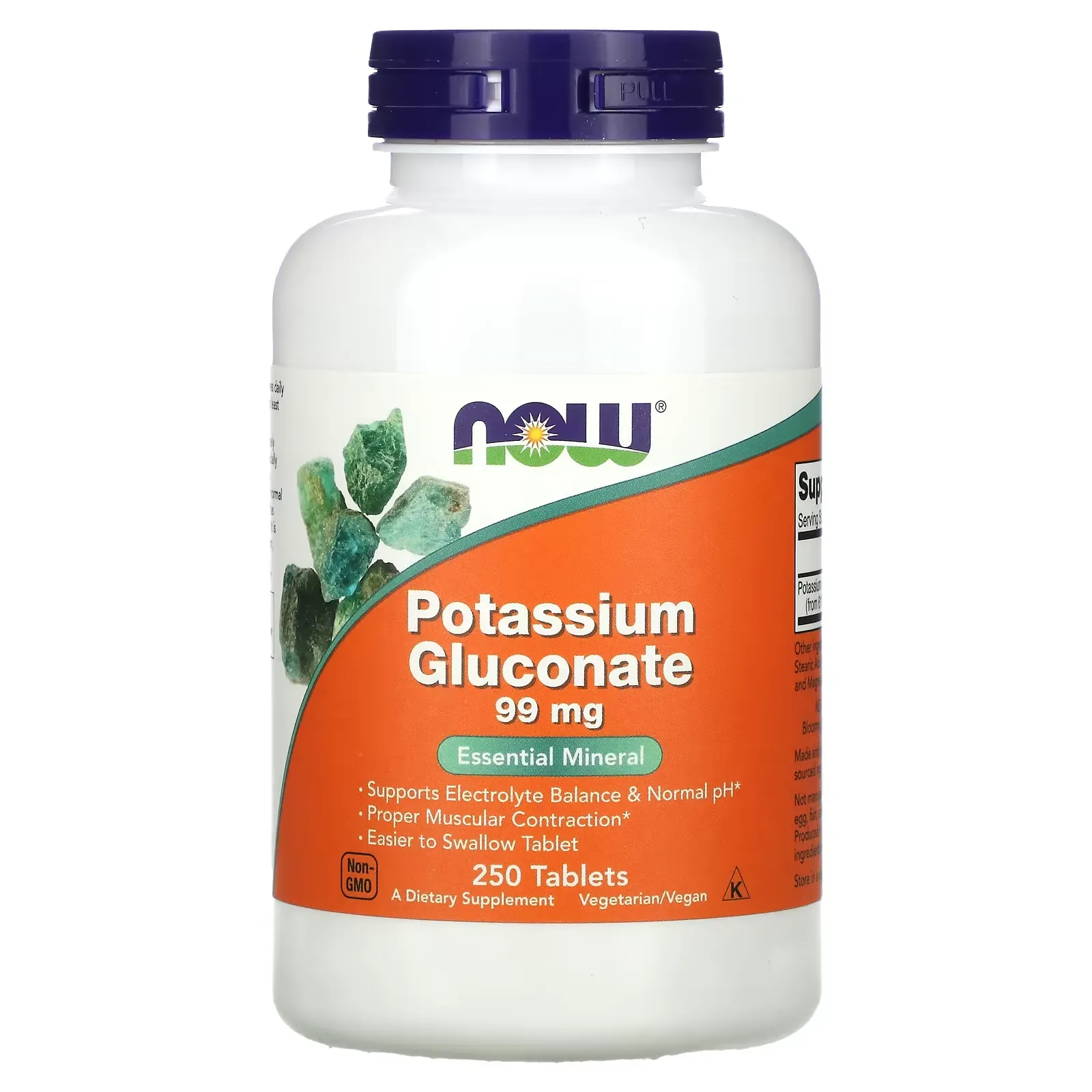 Potassium Gluconate, 99 mg, 250 Tablets