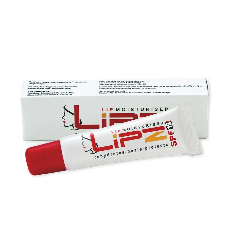 Lipz Lip Moisturizer with SPF15,  9 g  Rehydrates Heals Protects