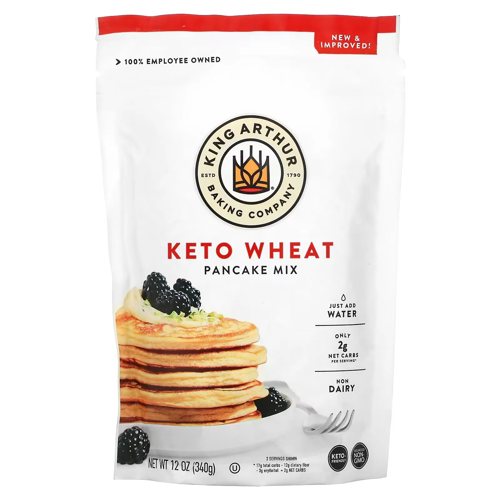 Keto Wheat Pancake Mix, 12 oz (340 g)