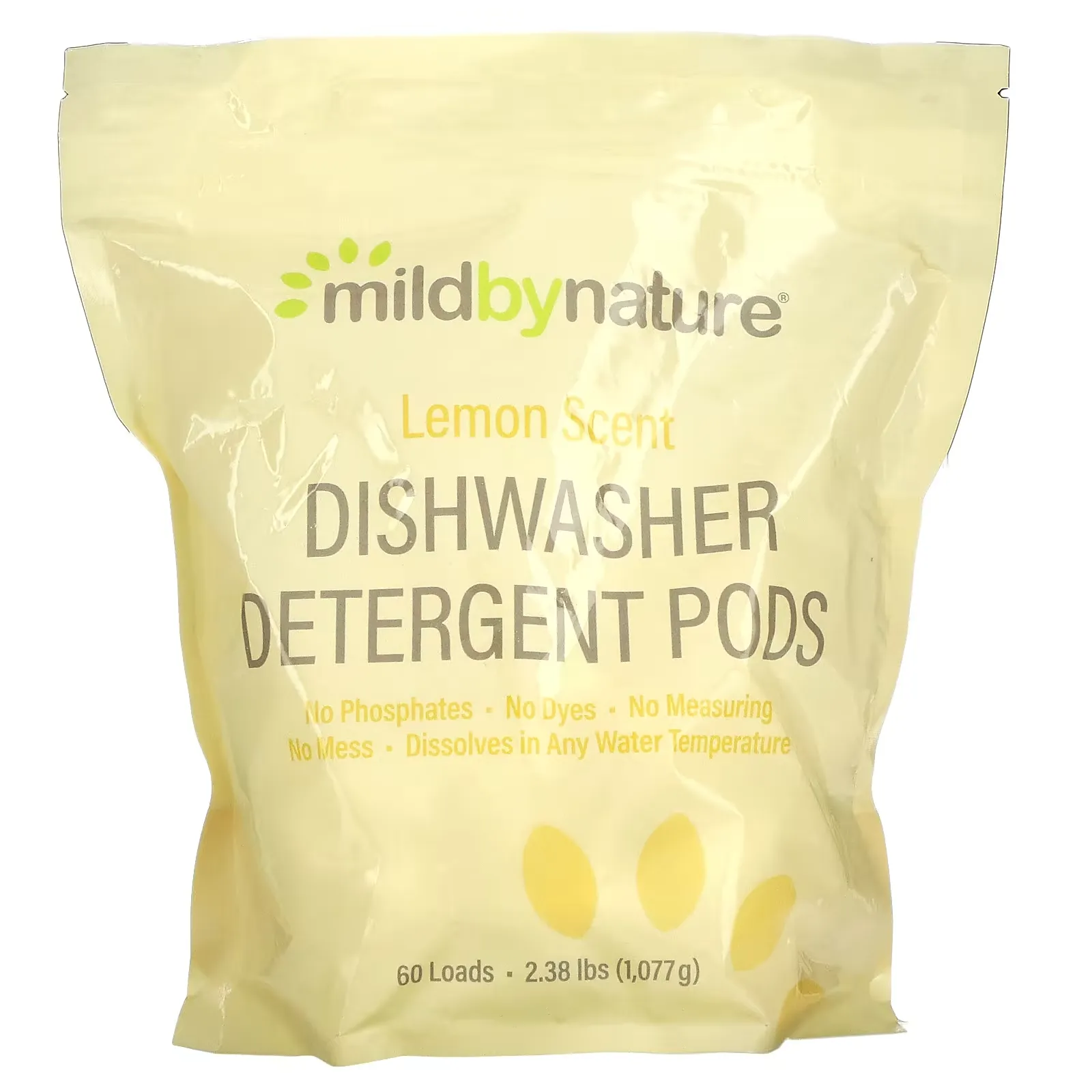 Automatic Dishwashing Detergent Pods, Lemon Scent, 60 Loads, 2.38 lbs, 36.48 oz (1,077 g)