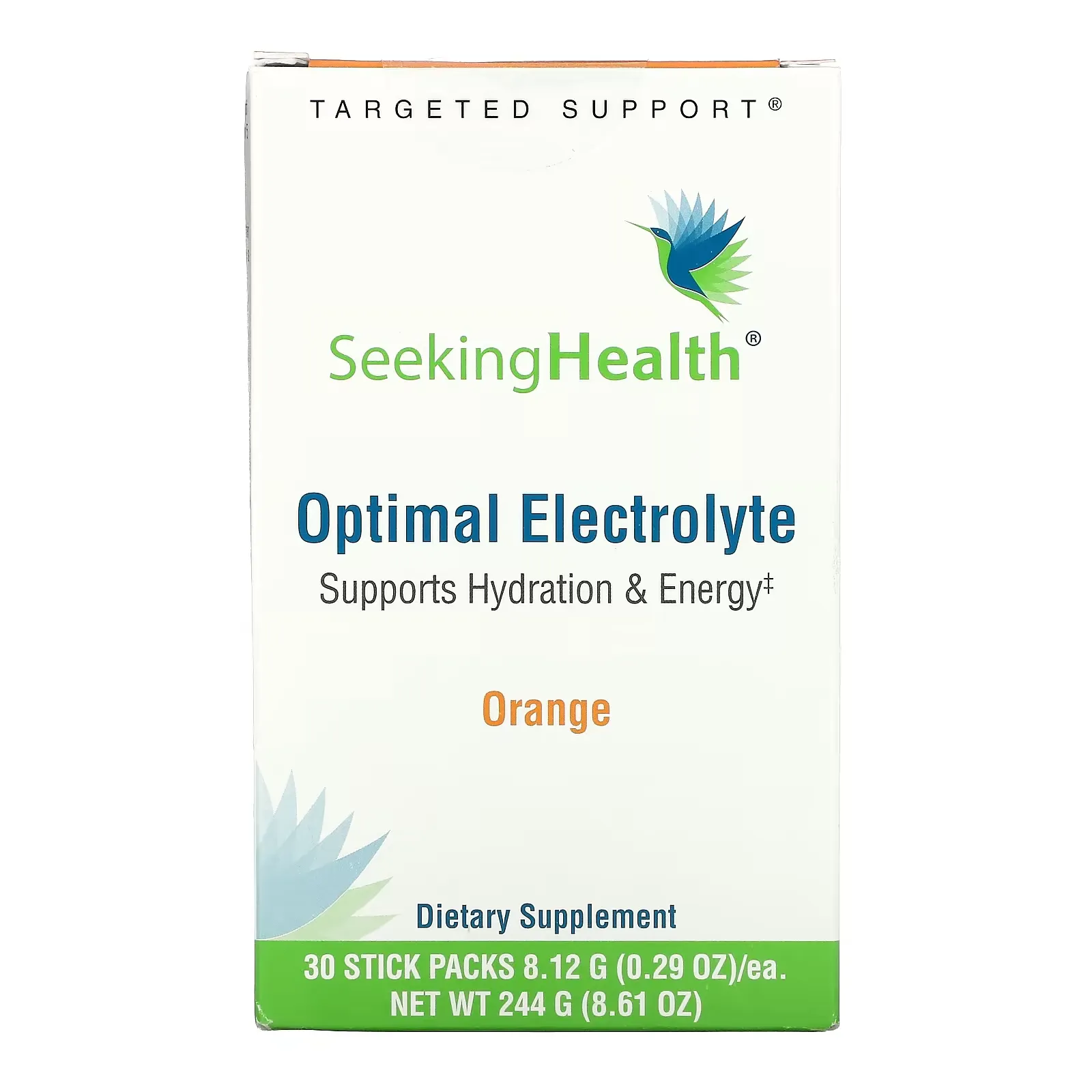 Optimal Electrolyte, Orange, 30 Stick Packs, 0.29 oz (8.12 g) Each