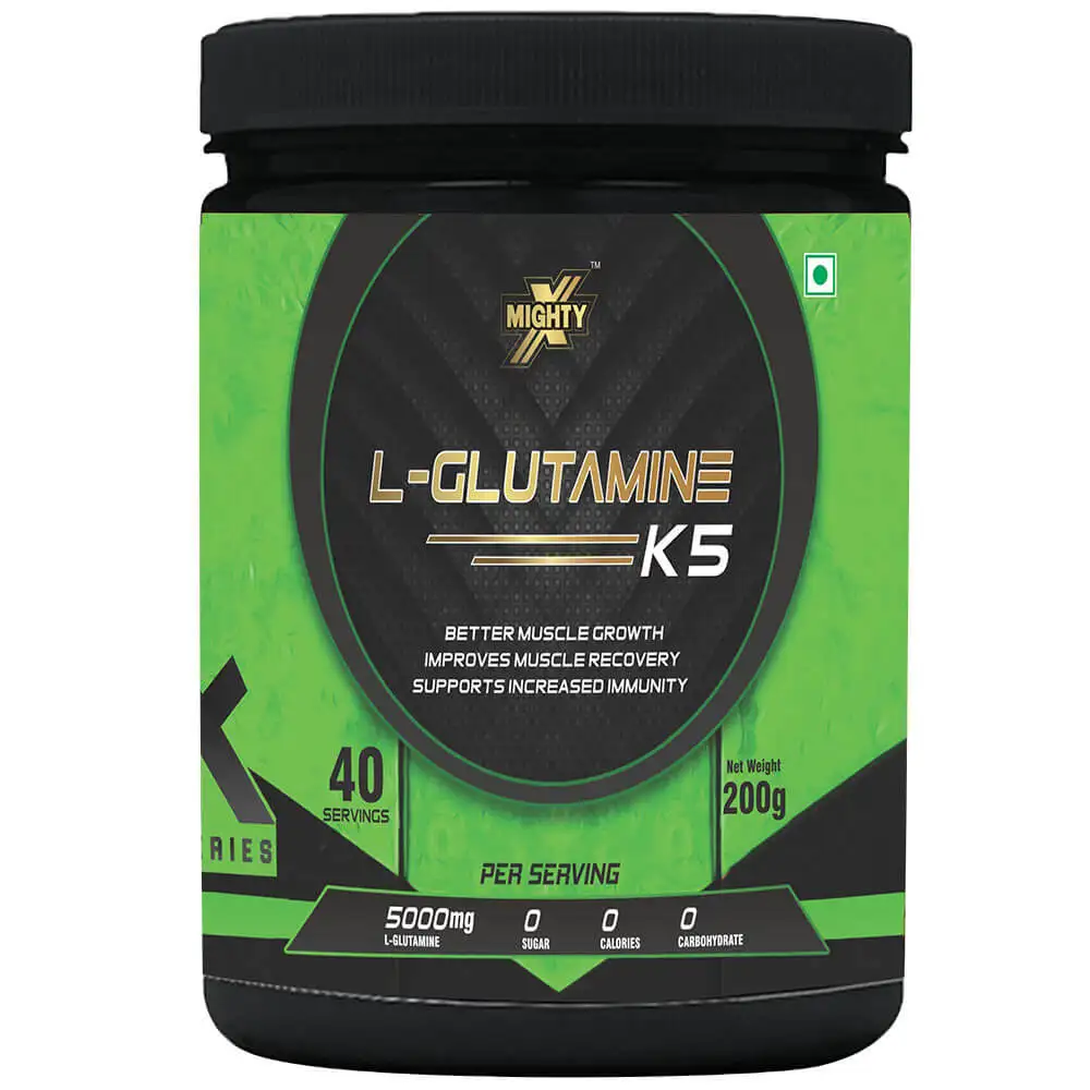 MightyX L Glutamine K5,  0.22 lb  Unflavoured