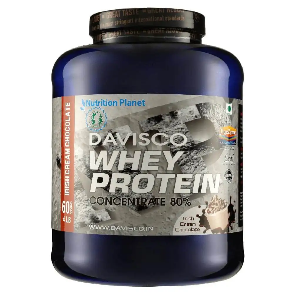 Nutrition Planet Davisco Whey Protein with Added DigeZyme,  4 lb  Irish Cream Chocolate