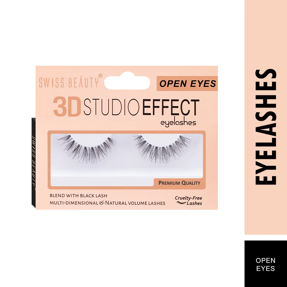 Swiss Beauty 3d Studio Effect Eyelashes - Open Eyes