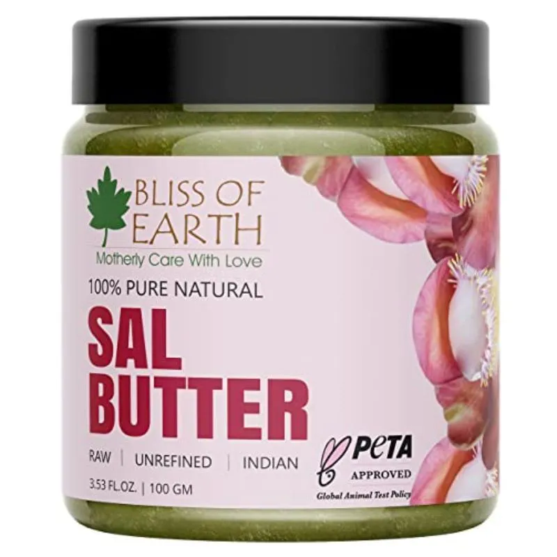 Bliss Of Earth 100% Pure Natural Sal Butter Jar - Raw & Unrefined