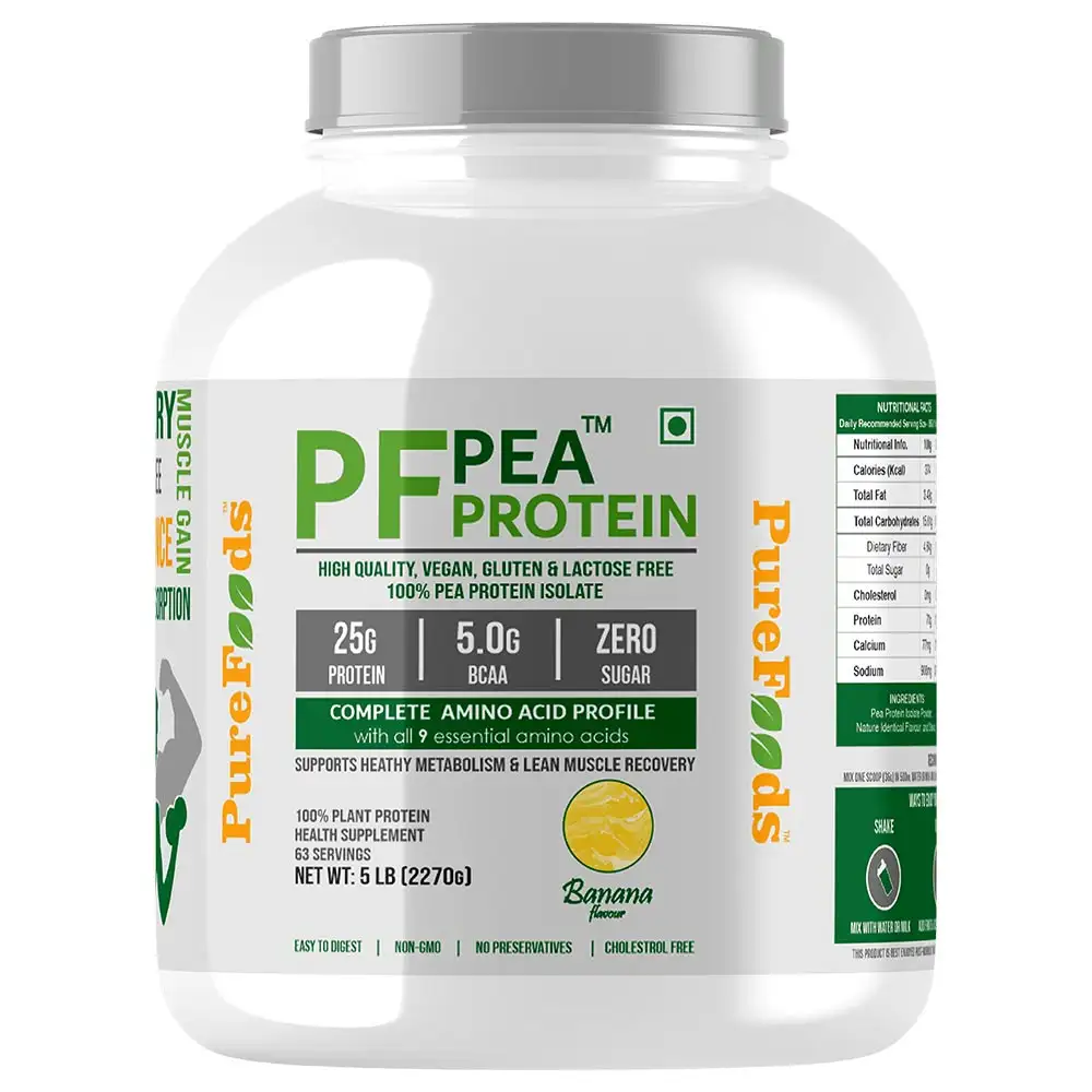 PureFoods PF Pea Protein,  5 lb  Banana