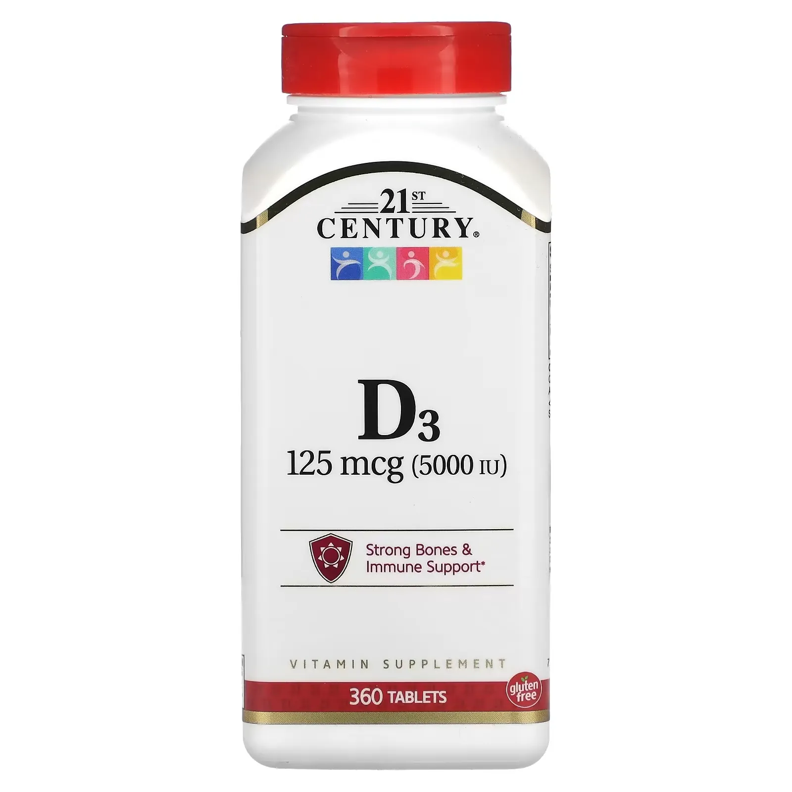 Vitamin D3, 125 mcg (5,000 IU), 360 Tablets