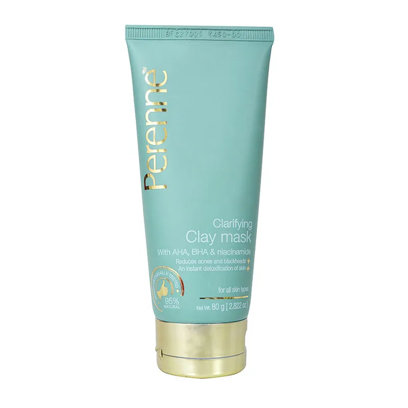 Perenne Clarifying Clay Mask (With AHA, BHA, Niacinamide)