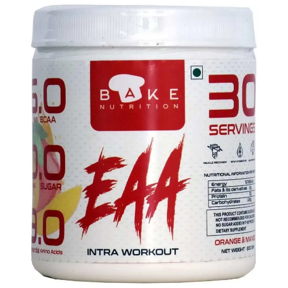 Bake Nutrition EAA Intra workout,  Orange & Mango  0.66 lb  30 Servings